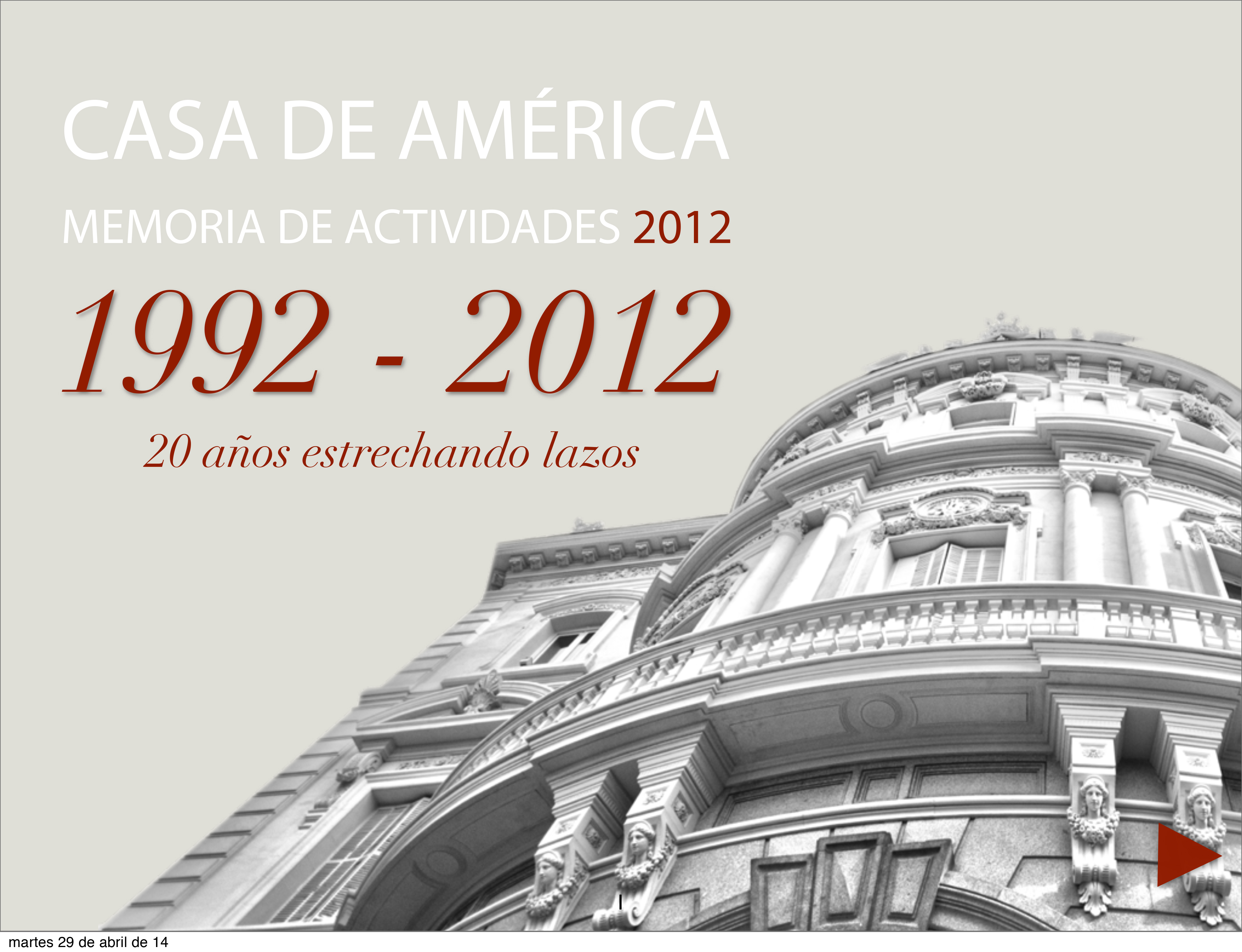 Memoria de Actividades 1992-2012