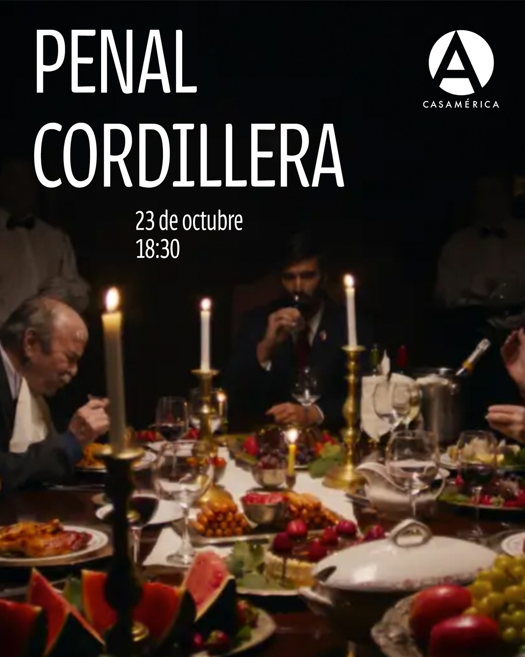 🇨🇱🎬 Proyección de 'Penal Cordillera' y coloquio posterior, en el marco del ciclo 'Miradas compartidas'.

Un retrato crítico de los privilegios de los torturadores de la dictadura chilena, recluidos en una cárcel a los pies de los Andes. La película de Felipe Carmona mezcla memoria, poder y violencia en una historia que cuestiona la impunidad.

👥 Con Nicolás Saad y Felipe Carmona.
🤝 Con Fundacion Carolina.

📅 Jueves 23 de octubre.
⌚ 18:30.
🎟️ Entrada libre hasta completar aforo (45 localidades).

🔗 Más información en nuestra web, enlace en la biografía.
#Cine #PenalCordillera #Chile #Memoria #Iberoamérica