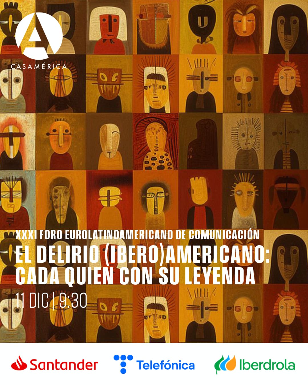 🌏 XXXI Foro Eurolatinoamericano de Comunicación: ‘El delirio (ibero)americano: cada quién con su leyenda’.
Una jornada de análisis y debate sobre migraciones, geopolítica, polarización, memoria y construcción cultural en América Latina y su relación con Europa.

Programa:

🕙 10:00 | Migración A / Migración B. El nuevo choque de clases en movimiento.
👥 Con Diego Garrocho.
Modera: Karina Sainz Borgo.

🕦 11:30 | Europa ante la América Latina de Trump, Putin y Xi. La nueva incomparecencia occidental.
👥 Con Carlos Malamud y Doménico Chiappe.
Modera: Karina Sainz Borgo.

🕧 12:15 | De Milei a Sheinbaum. Los extremos: populismos, mesianismos y nuevas radicalidades.
👥 Con Maite Rico y Santiago Roncagliolo.
Modera: Karina Sainz Borgo.

🕐 13:15 | ¿Cuántos delirios tiene un continente? El mito, la violencia y la imaginación política.
👥 Con Carlos Granés, Daniel Arjona y Martín Caparrós.
Modera: Karina Sainz Borgo.

📅 Jueves 11 de diciembre.
⌚ 10:00.
📍 Salón Embajadores.
🎫 Entrada con inscripción previa.

🤝 Con @asociacionperiodistaseuropeos.
🔗 Más información en nuestra web, enlace en la biografía.
#ForoEurolatinoamericano #Comunicación #Iberoamérica #Periodismo #Pensamiento #Debate