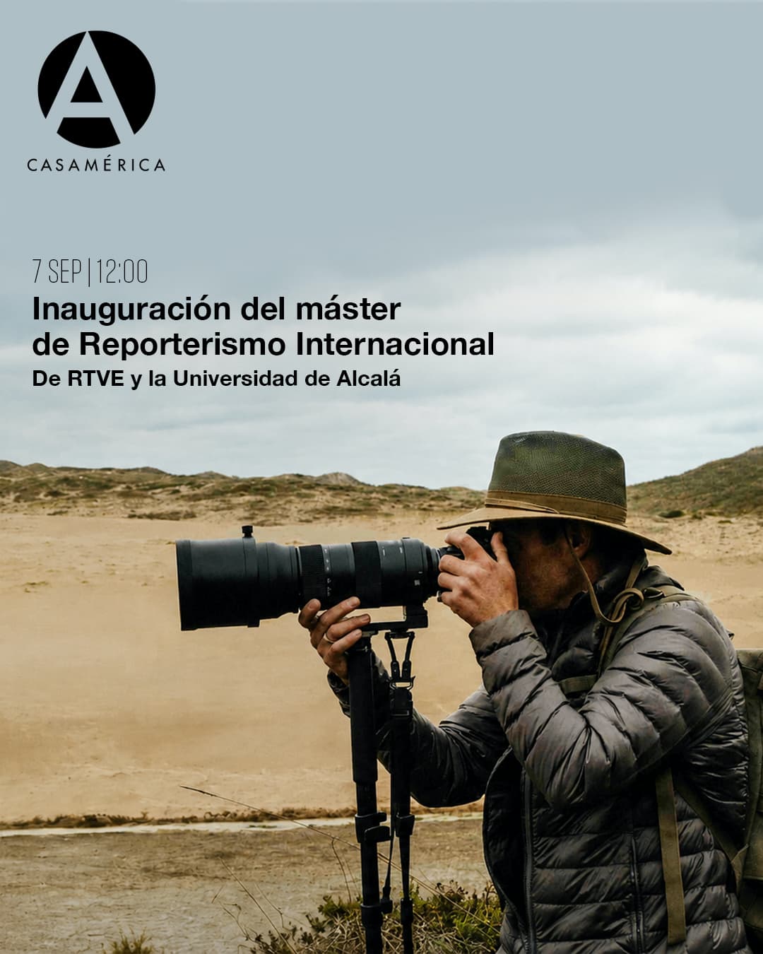 📺 𝐈𝐧𝐚𝐮𝐠𝐮𝐫𝐚𝐜𝐢𝐨́𝐧 𝐝𝐞 𝐥𝐚 𝐈𝐕 𝐞𝐝𝐢𝐜𝐢𝐨́𝐧 𝐝𝐞𝐥 𝐌𝐚́𝐬𝐭𝐞𝐫 𝐝𝐞 𝐑𝐞𝐩𝐨𝐫𝐭𝐞𝐫𝐢𝐬𝐦𝐨 𝐈𝐧𝐭𝐞𝐫𝐧𝐚𝐜𝐢𝐨𝐧𝐚𝐥.

Casa de América acoge la apertura de una nueva edición del Máster de Reporterismo Internacional, organizado por RTVE y la Universidad de Alcalá, con un diálogo sobre el valor del reporterismo construido desde los relatos, la mirada propia y el bagaje cultural frente a la simplificación del mensaje.

👥 Con Carlos Fernando Chamorro, José Antonio Guardiola, Carmelo García y Sara Martín.
🤝 Con @RTVE y la @uahes.

📅 Lunes 7 de septiembre.
⌚ 12:00.
📍 Salón de Embajadores.
🎟️ Entrada libre hasta completar aforo.

🔗 Más información en nuestra web, enlace en la biografía.

#Periodismo #Reporterismo #RTVE #UniversidadDeAlcalá #Iberoamérica