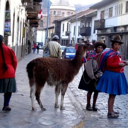 En las calles de Cuzco