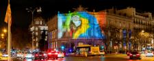 Vídeo mapping en la fachada de Casa de América