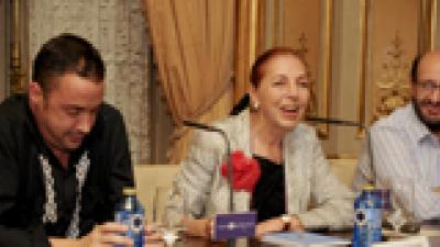 Sean Mackaoui, Marina Colasanti y Carlos Gumpert