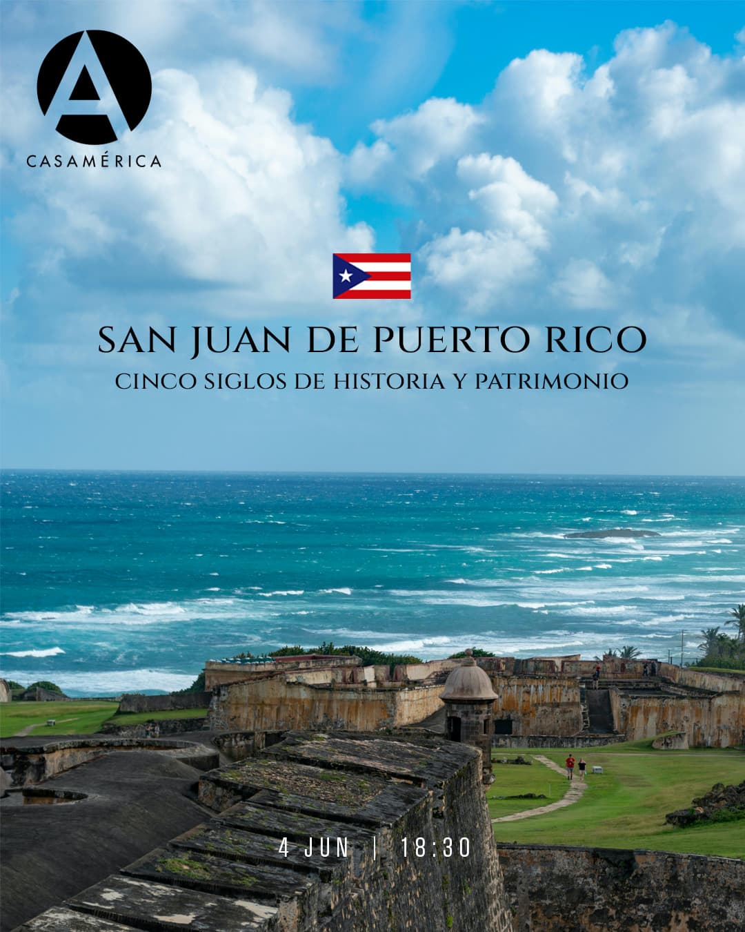 🇵🇷🏰 𝐒𝐚𝐧 𝐉𝐮𝐚𝐧 𝐝𝐞 𝐏𝐮𝐞𝐫𝐭𝐨 𝐑𝐢𝐜𝐨: 𝐜𝐢𝐧𝐜𝐨 𝐬𝐢𝐠𝐥𝐨𝐬 𝐝𝐞 𝐡𝐢𝐬𝐭𝐨𝐫𝐢𝐚 𝐲 𝐩𝐚𝐭𝐫𝐢𝐦𝐨𝐧𝐢𝐨.

Recorremos la evolución de una de las ciudades más emblemáticas del Caribe hispano. Desde su fundación en 1521 hasta los desafíos contemporáneos de conservación, analizamos el papel estratégico de San Juan en el entramado atlántico y su incalculable riqueza patrimonial.

Un diálogo sobre la relación entre historia, ciudadanía y memoria colectiva, explorando cómo las ciudades históricas actúan como puentes entre el pasado y el presente en el contexto iberoamericano.

👥 Bienvenida: León de la Torre y Fernando Prieto. Con Miguel Romero Lugo y Nuria López.

📅 Jueves 4 de junio.
⌚ 18:30.
📍 Salón Embajadores.
🎟️ Entrada libre hasta completar aforo.

🤝 Con @spain_usa.

🔗 Más información en el enlace de la biografía.

#SanJuan #Puerto Rico #Historia #Patrimonio #Urbanismo