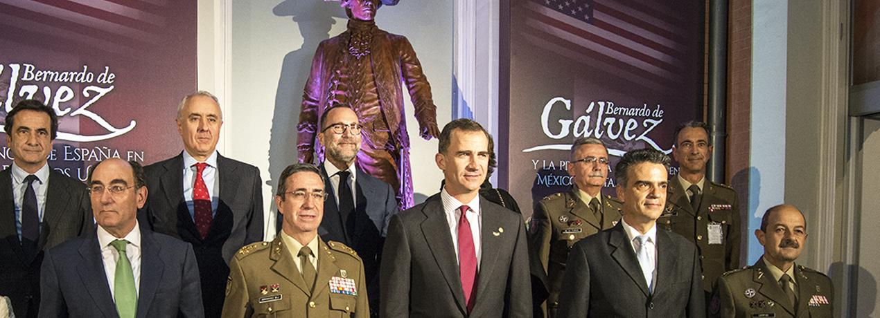 S.M. el Rey inaugura la exposición sobre Bernardo Gálvez 