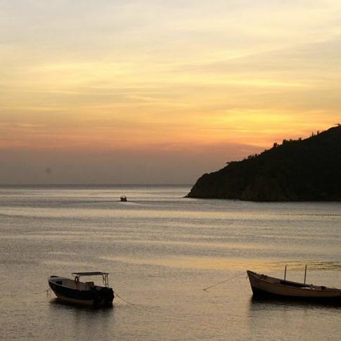 Atardecer en el mar