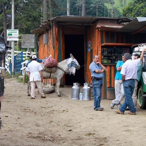 Taxi-jeeps en Cocora