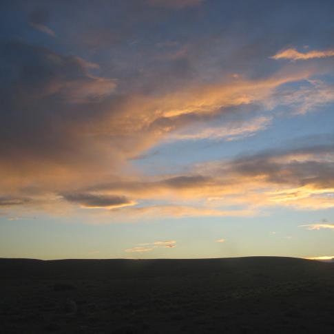 Cielo patagónico desde la Ruta 40