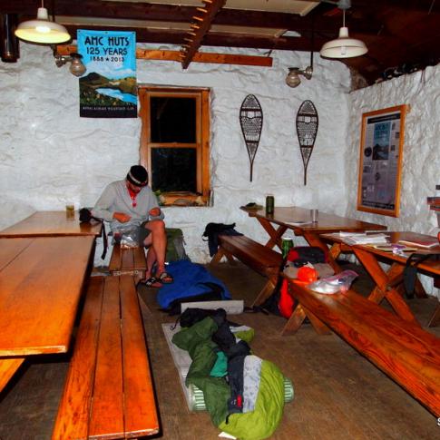 Refugio de emergencia en el Monte Washington.