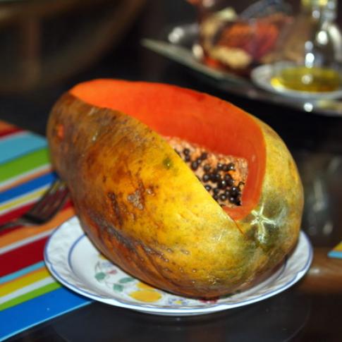 Papaya en México.