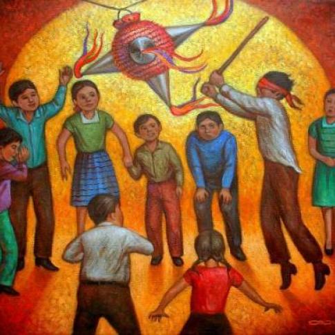 Las nueve posadas de la Navidad en México.
