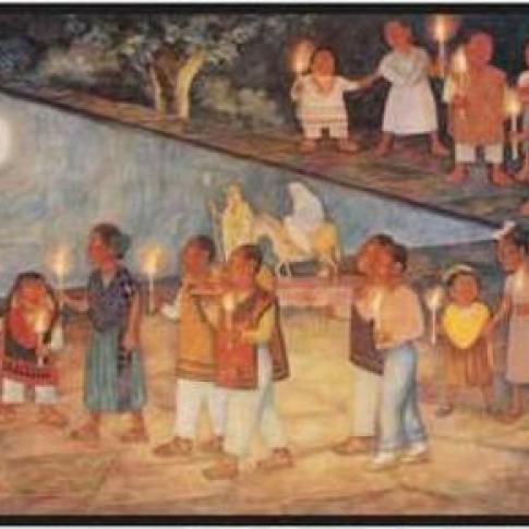 Las nueve posadas de la Navidad en México.