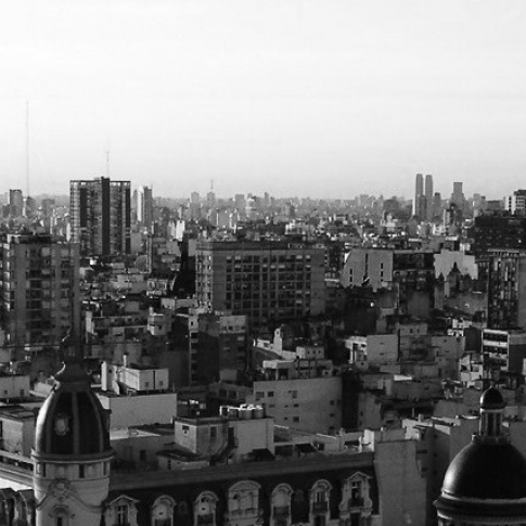 Panorámica de Buenos Aires desde el Palacio Barolo.