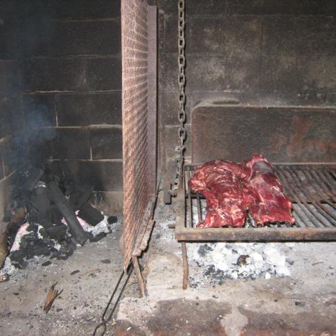 Preparando un buen asado