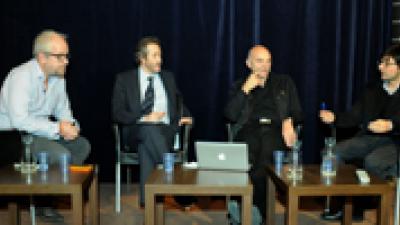 Claudio López, Gumersindo Lafuente, Martín Caparrós y Doménico Chiappe